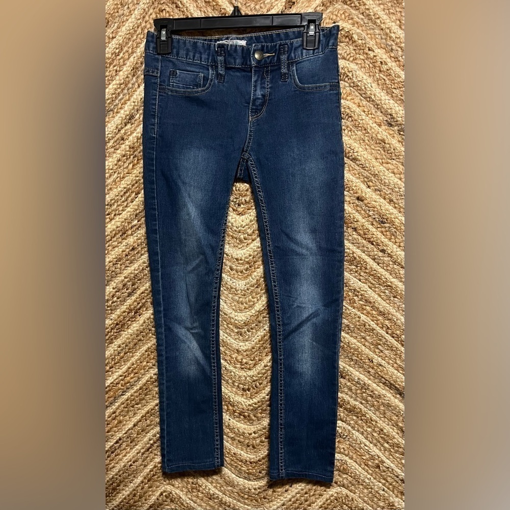 Free People Women's Dark Wash Skinny Denim Jeans,Cropped,Size 26